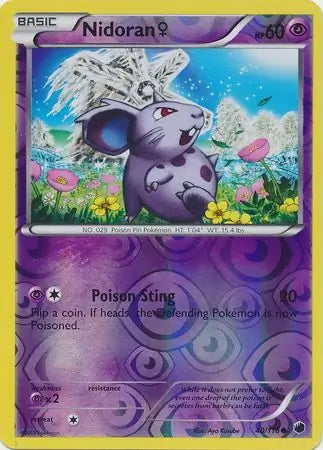 Plasma Freeze Nidoran (f) #40/116 reverse holo